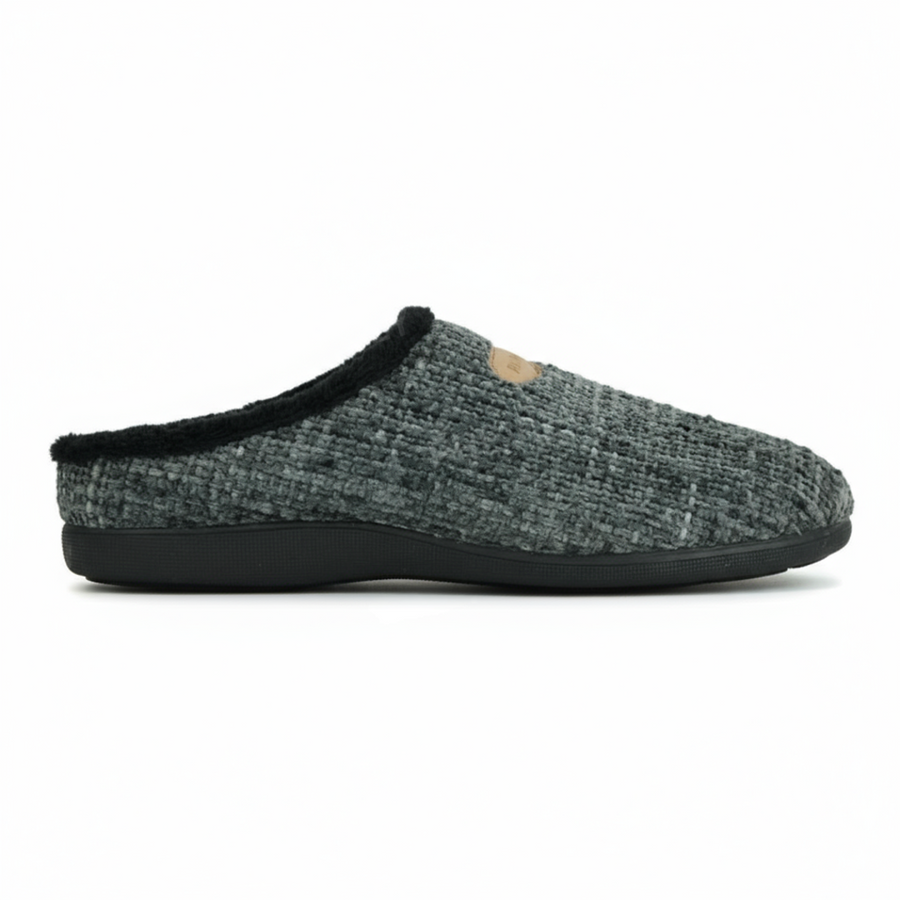 Chaussons Femme Hiver Gris Texturé – Importés d’Espagne - PN247583